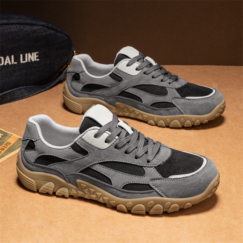 Outdoor Sport Lights - Autumn Men Retro Hiking Shoes Suede